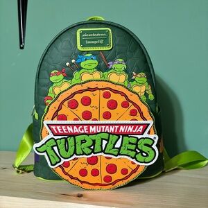 Loungefly Nickelodeon TMNT Teenage Mutant Ninja Turtles Mini Backpack Pizza NWT
